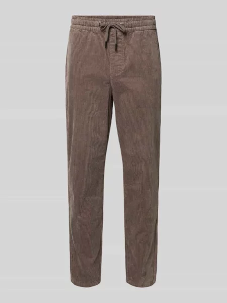 Spodnie sztruksowe o kroju tapered z mieszanki bawełny model ‘LINUS’ Only & Sons