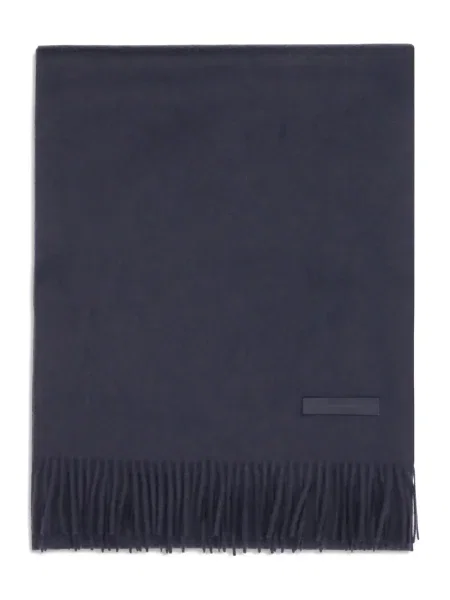 Fular Zegna cu franjuri negru