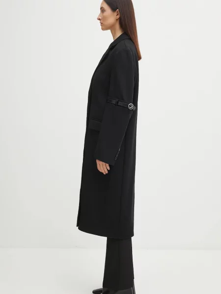 Пальто з додаванням вовни Coperni Logo Belted