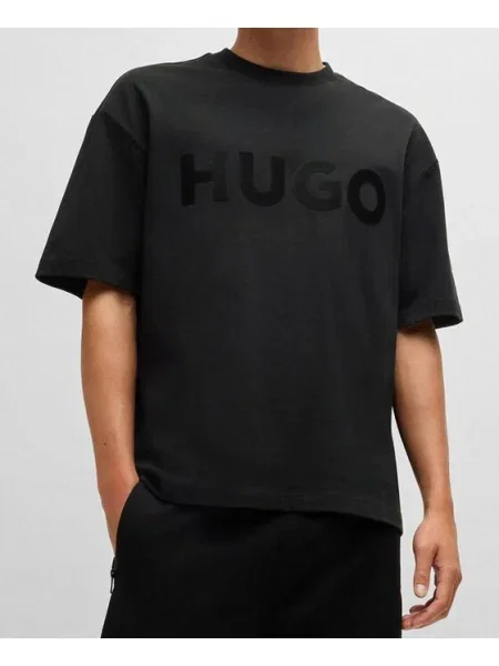 HUGO Tričko Dinkee Oversize čierna