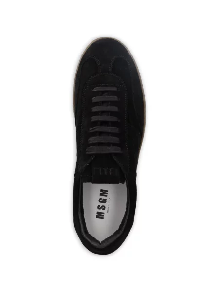 Bőr sneaker Msgm autogrammal fekete