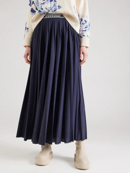 Plisirano krilo Weekend Max Mara modra
