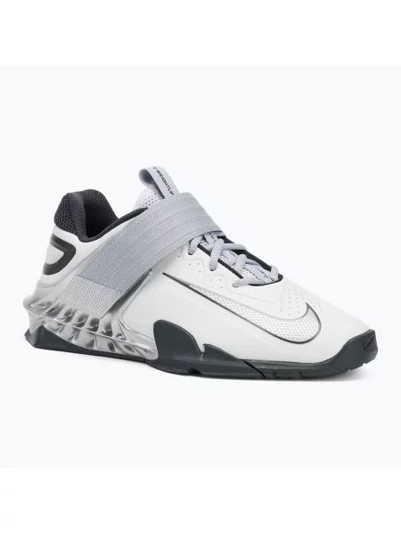 Buty do podnoszenia ciężarów Nike Savaleos SE photon dust/metallic silver/anthracite białe