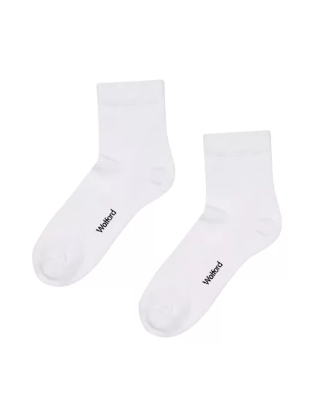 Lniane skarpety Wolford białe