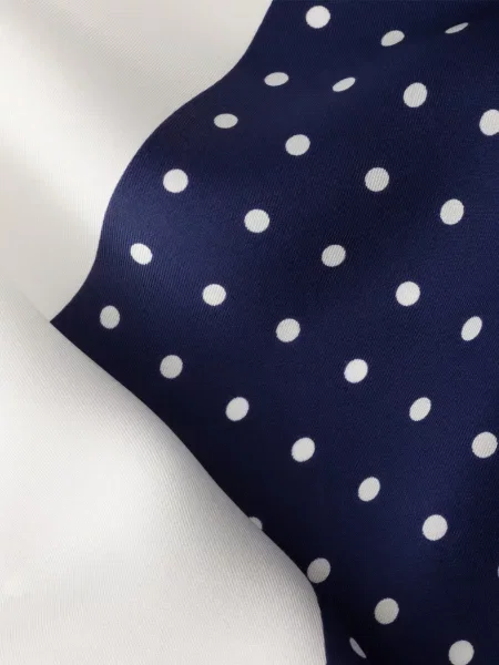 Fular Prada din țesătură twill albastru
