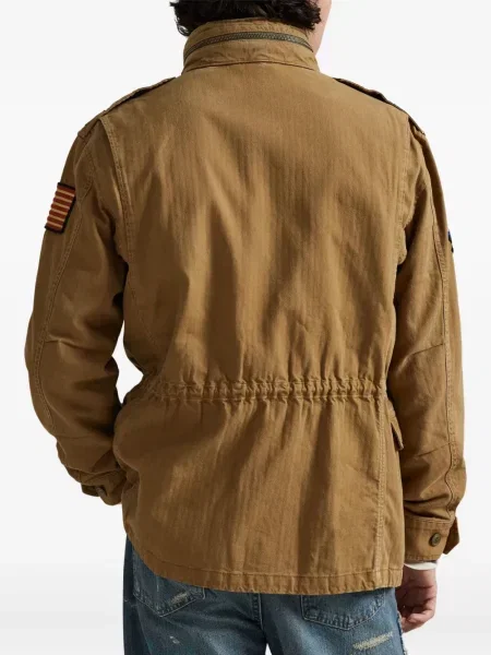 Ριγέ πλισέ κασκέτο Polo Ralph Lauren φανελένιο μπλε