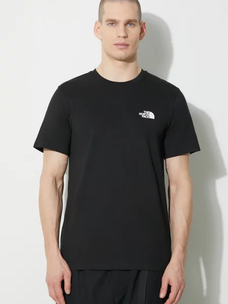 T-shirt z nadrukiem z logo The North Face czarna
