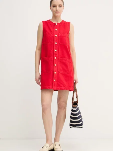 Tommy Hilfiger poletna obleka rdeča