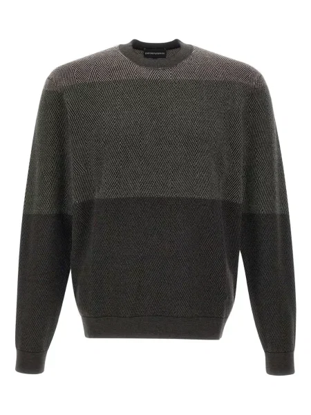 Pulover Emporio Armani de lână gri