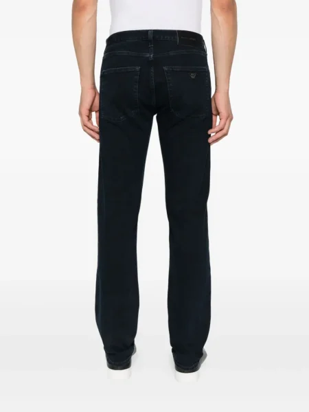 Blugi Emporio Armani cu autograf albastru