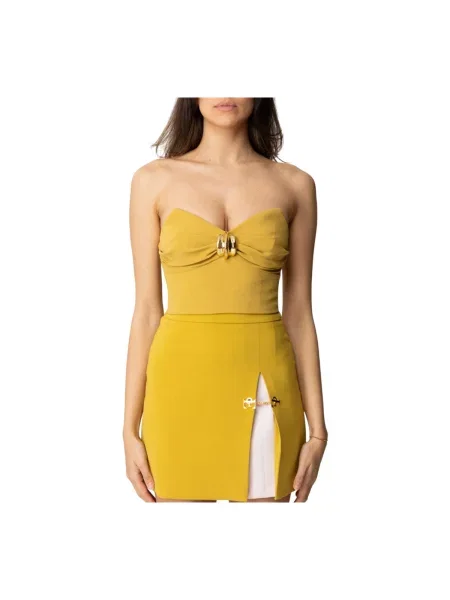 Top Elisabetta Franchi galben