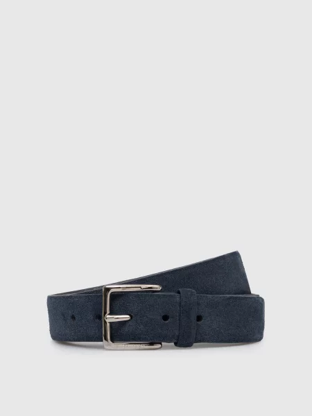 Замшевый ремень Orciani с ремешками синий