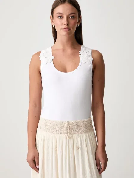 Pedro del Hierro top pentru femei din cu alb