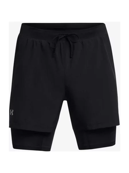 UNDER ARMOUR spodenki do biegania Launch 2 in 1 S czarne