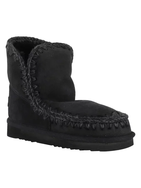 Buty do kostki Mou zamszowe czarne