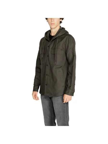 Geacă Antony Morato din țesătură twill verde