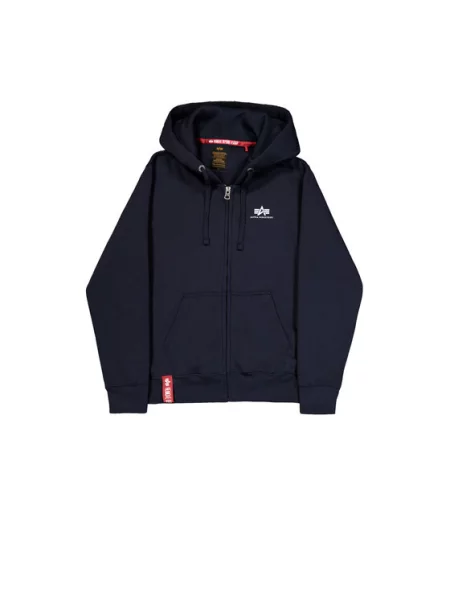 ALPHA INDUSTRIES Tepláková bunda biela / tmavomodrá modrá