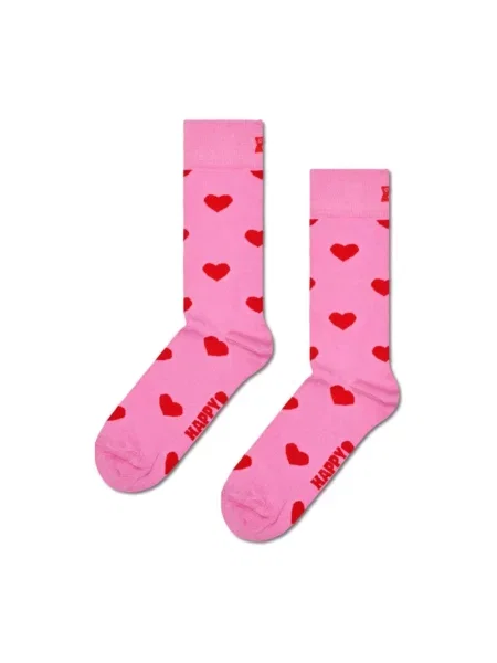 Skarpety Happy Socks w serca różowe
