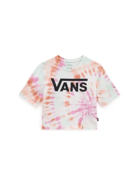VANS Tricou portocaliu / roz / negru alb