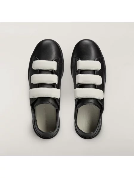 Sneakersy Y-3 na rzep skórzane czarne