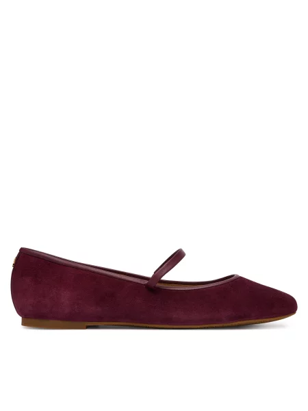 Baleríny LAUREN RALPH LAUREN Jayna Mj Fl Bordó