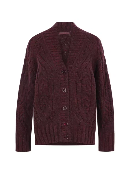 Cardigan Ermanno Scervino tricotate roșu