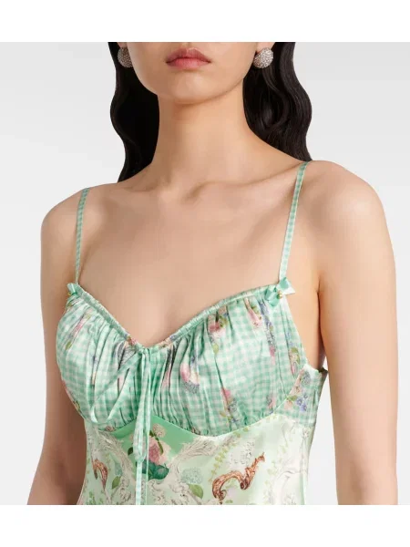 Rochie midi Camilla de mătase până la genunchi de costum