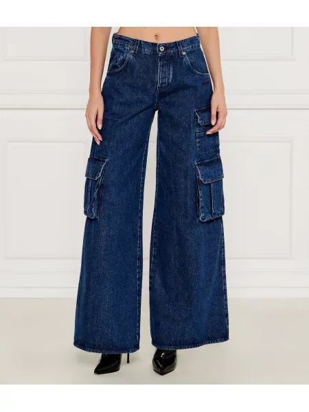 Trapéz kiszélesedő farmer Off-white fehér