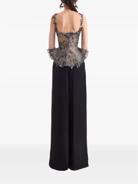 Pantaloni palazzo Gemy Maalouf negru
