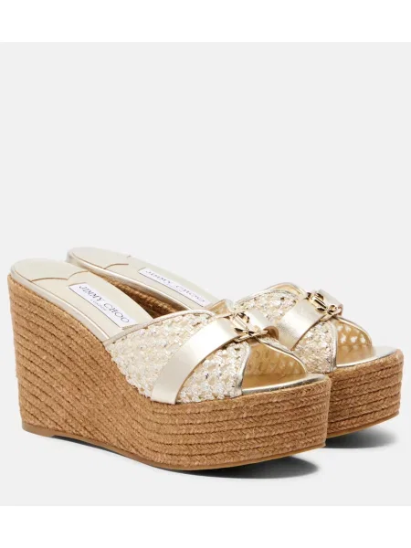 Espadrile Jimmy Choo din piele cu pană