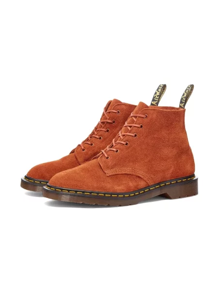 Botki Dr. Martens skórzane pomarańczowe