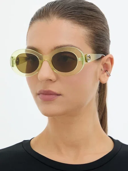 Gucci ochelari de soare pentru femei verde