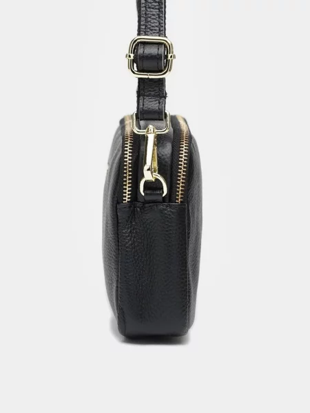 Кожаный клатч Borsa Leather черный