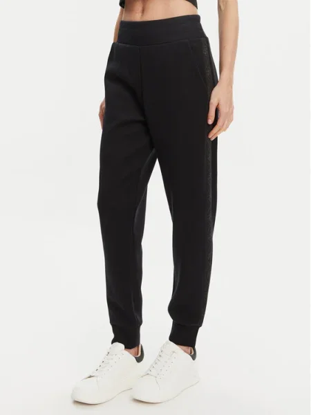 Guess Долнище анцуг черен