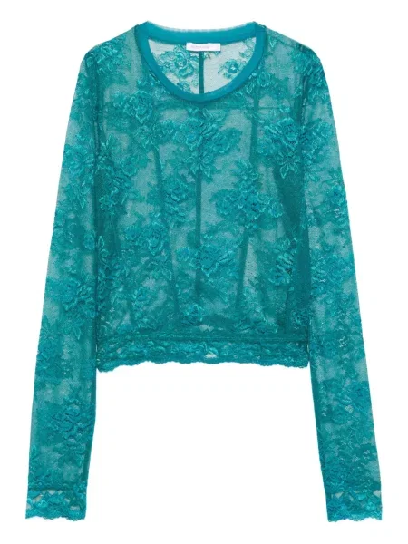 Bluză Patrizia Pepe din dantelă verde