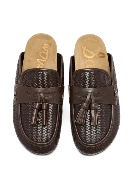 Papuci tip mules Sam Edelman fără toc maro