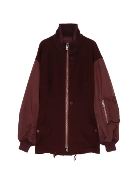 Geacă bomber Yohji Yamamoto de flanelă roșu
