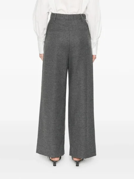 Pantaloni Susanne Bommer plisate gri
