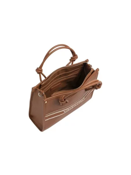 Crossbody kabelka Valentino z ekologickej kože hnedá