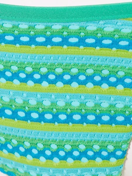 Seafolly Bikinové Kalhotky Brazilky Calypso tyrkysová/ žlutá/ světle zelená žluté