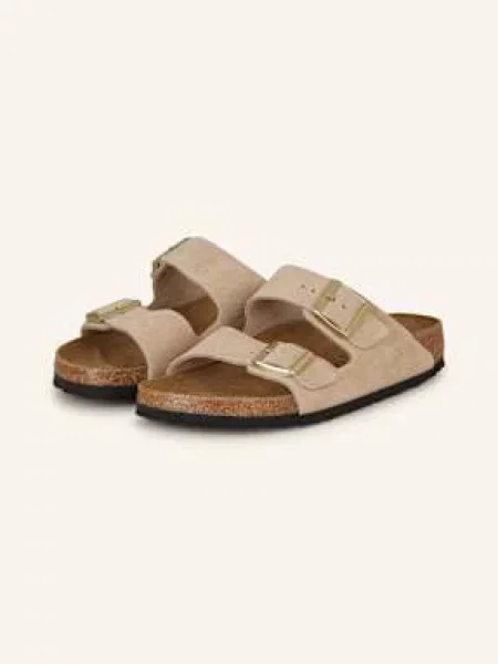Klapki Birkenstock beżowe