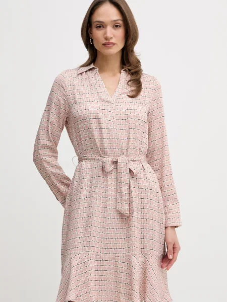 Marc Aurel sukienka koszulowa z różowa