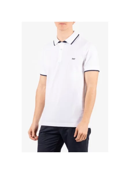 Koszulka polo Fay biała