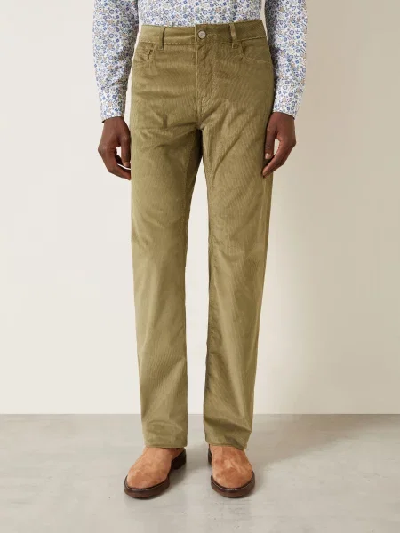 Etro Kordové Kalhoty Regular Fit světle hnědá