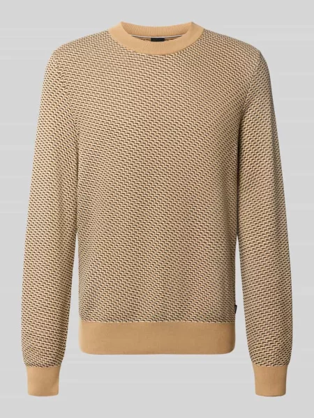 BOSS sweter H-Lofranco brązowy
