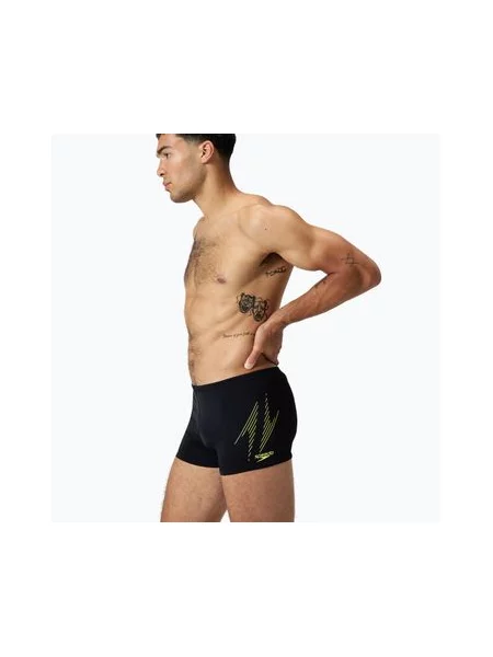 Плавки Speedo Hyper Boom Placement чорні/гіпер жовті чорні