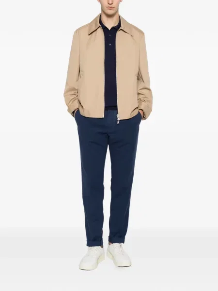 Lung tricou polo Della Ciana albastru