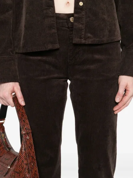 Pantaloni 7 For All Mankind de catifea cord maro