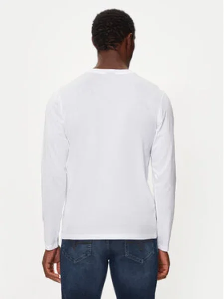 JOOP! Jeans Majica z dolgimi rokavi Modern Fit bela