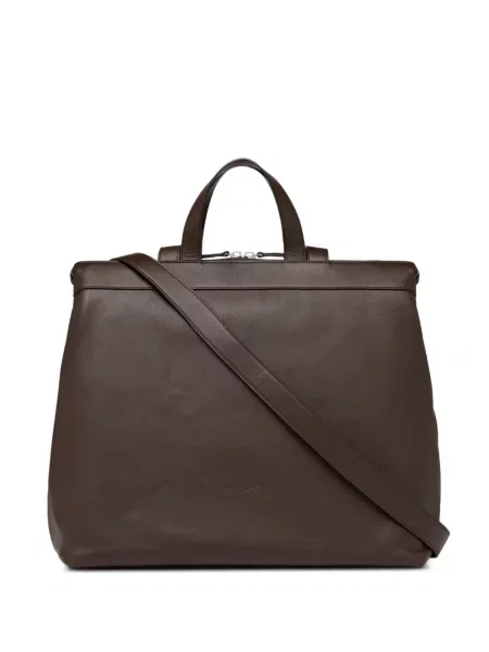 Geantă shopper Marsell din piele maro
